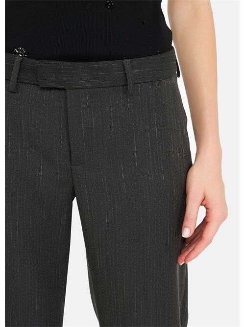 Pantaloni a sigaretta gessati LIU JO | CF5235T054A/C3782